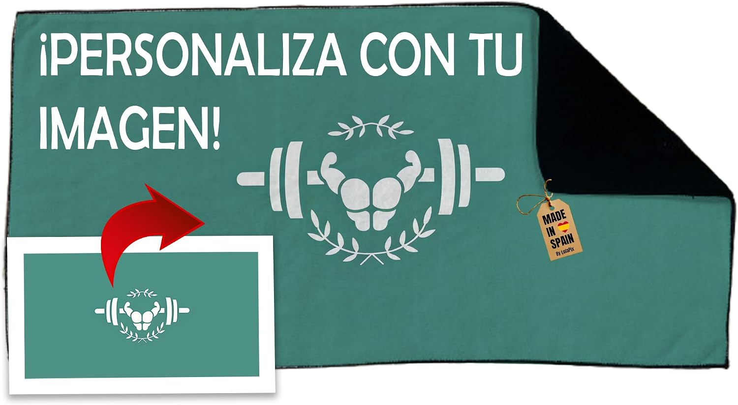 Toalla de gimnasio personalizable: útil y fácil de identificar